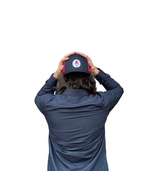 Treevy Red/White Embroidered Trucker Hat