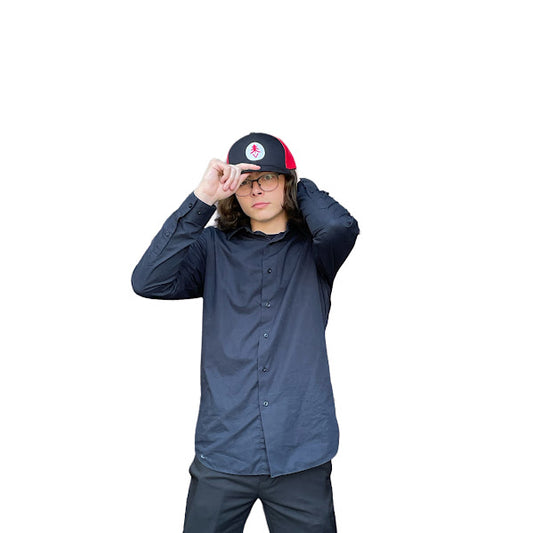 Treevy Red/White Embroidered Trucker Hat