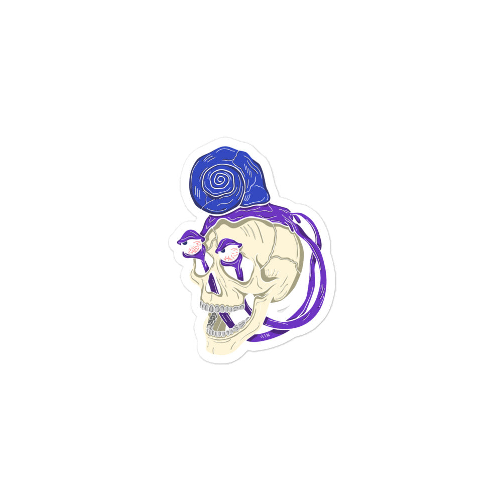 Snail Skull - Bubble-free sticker