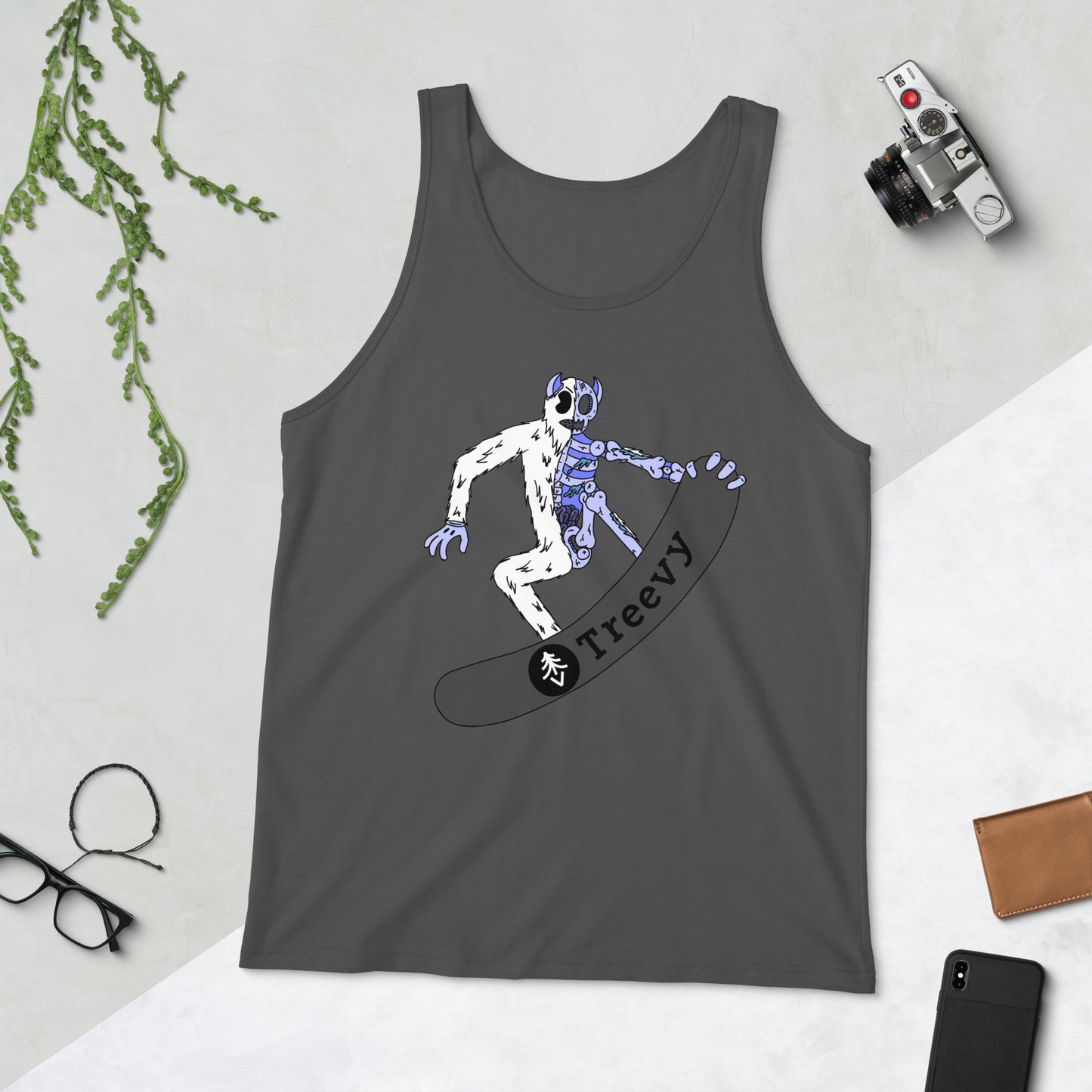Snowboarding Yeti - Unisex Tank Top
