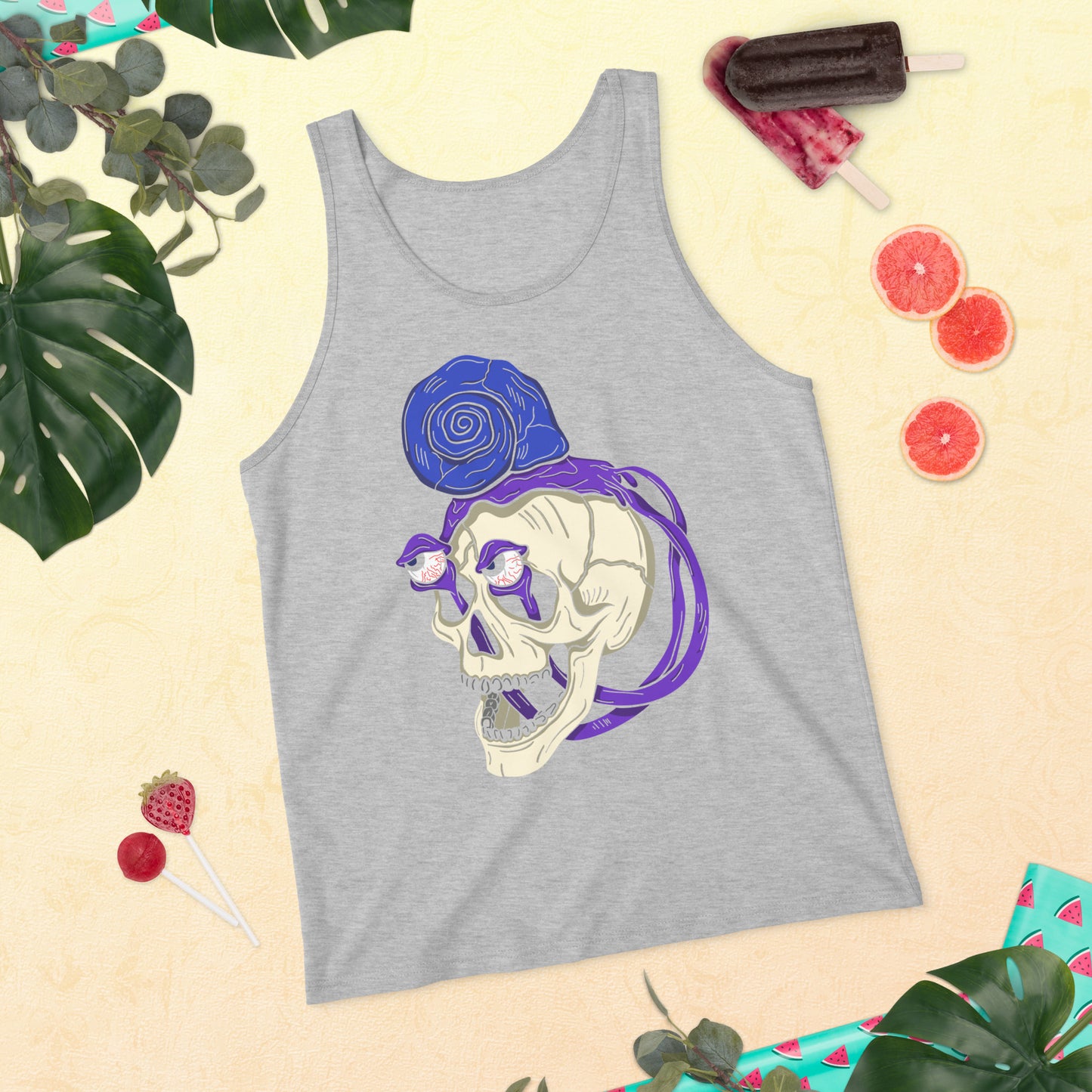 Snail Skull - Unisex Tank Top