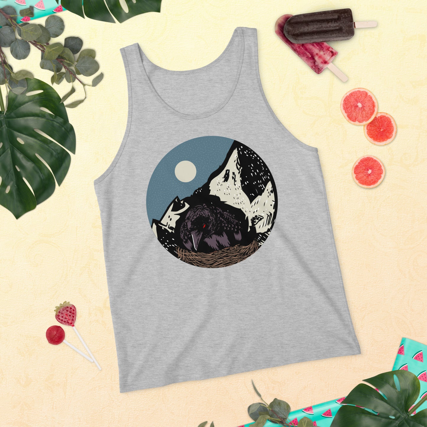 Treevy Crow - Unisex Tank Top