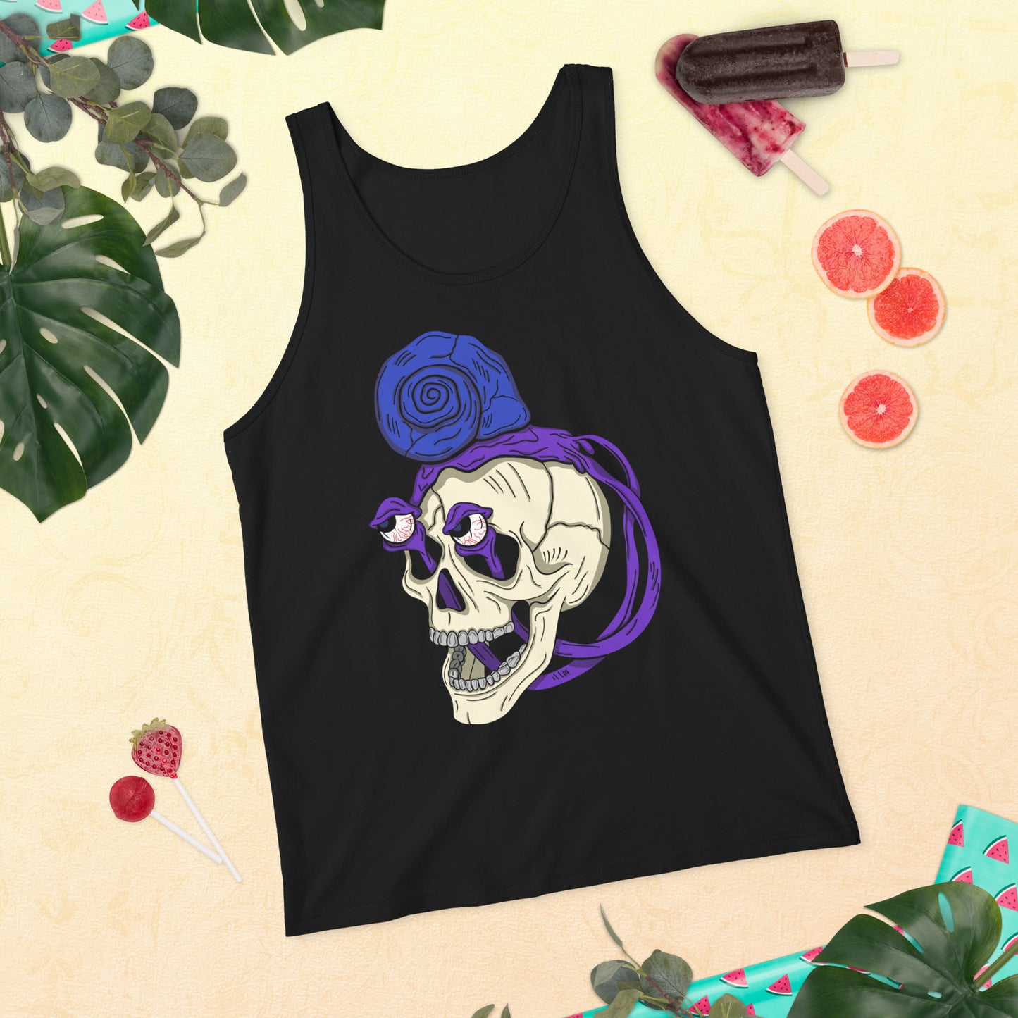 Snail Skull - Unisex Tank Top
