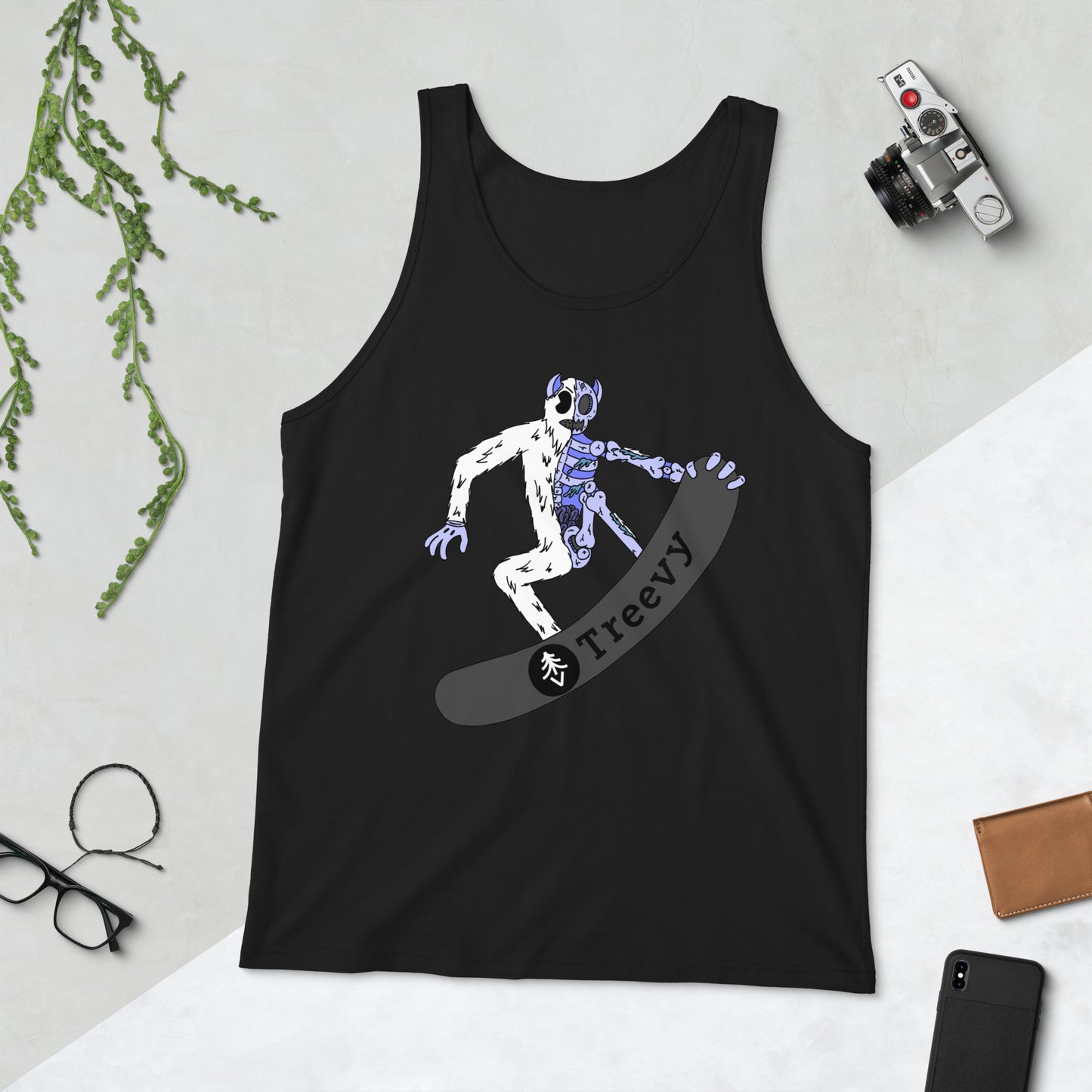 Snowboarding Yeti - Unisex Tank Top