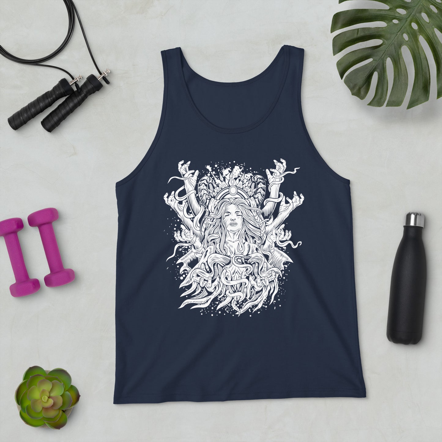 Dark Spirit B&W - Unisex Tank Top