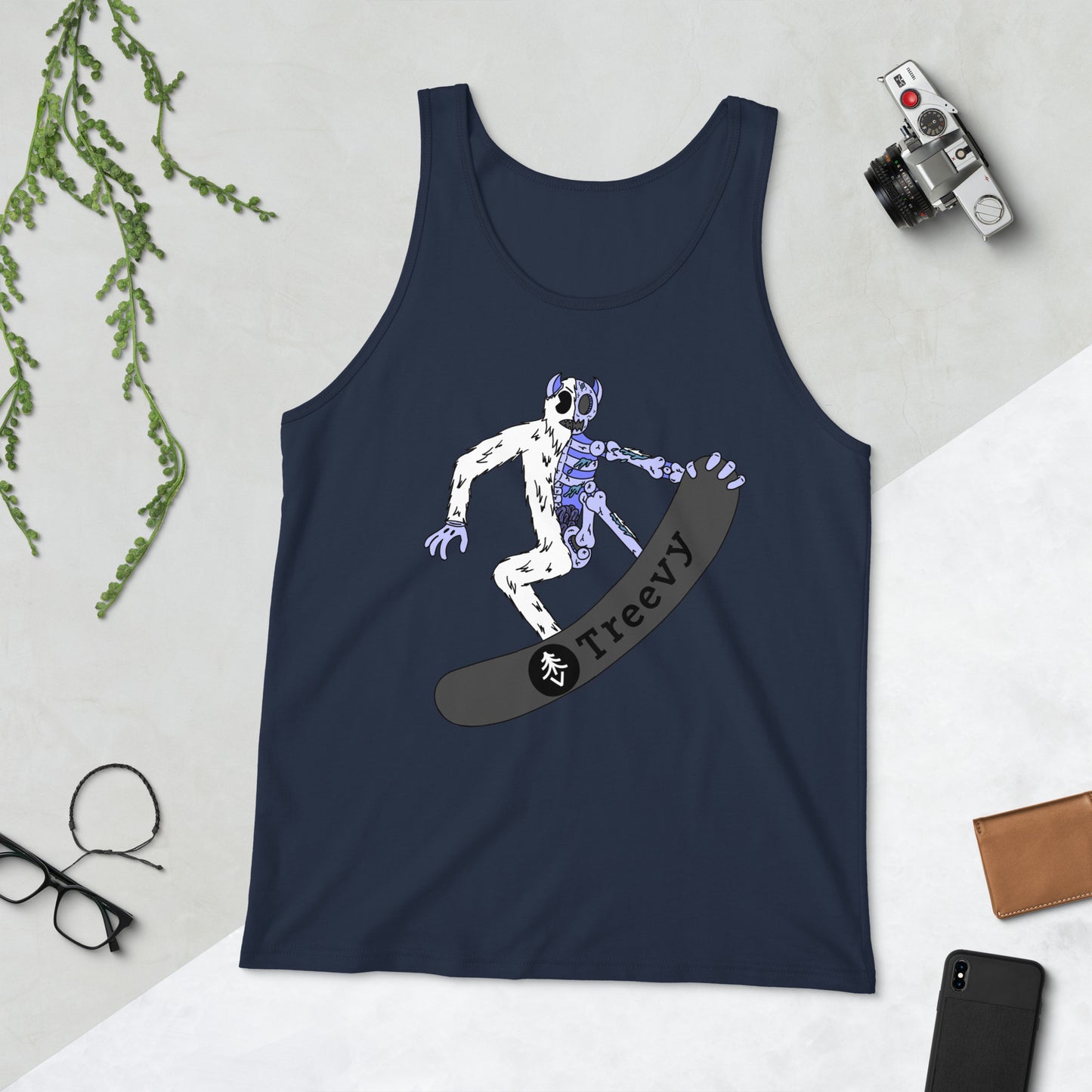 Snowboarding Yeti - Unisex Tank Top