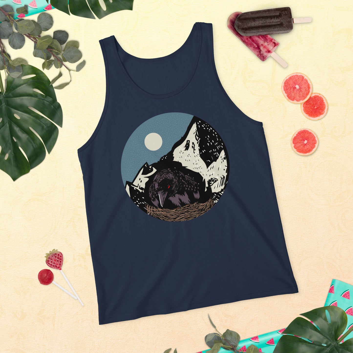 Treevy Crow - Unisex Tank Top