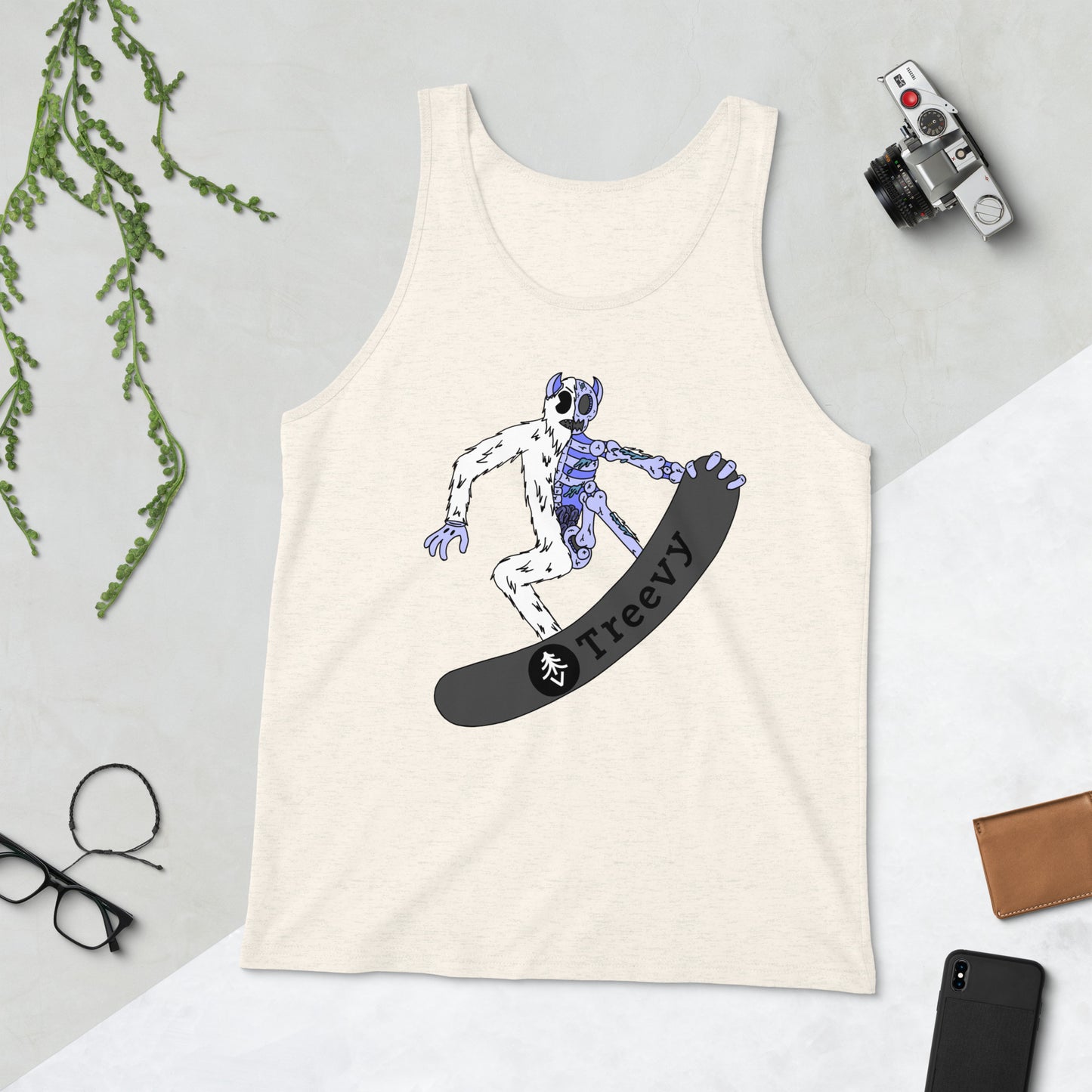 Snowboarding Yeti - Unisex Tank Top