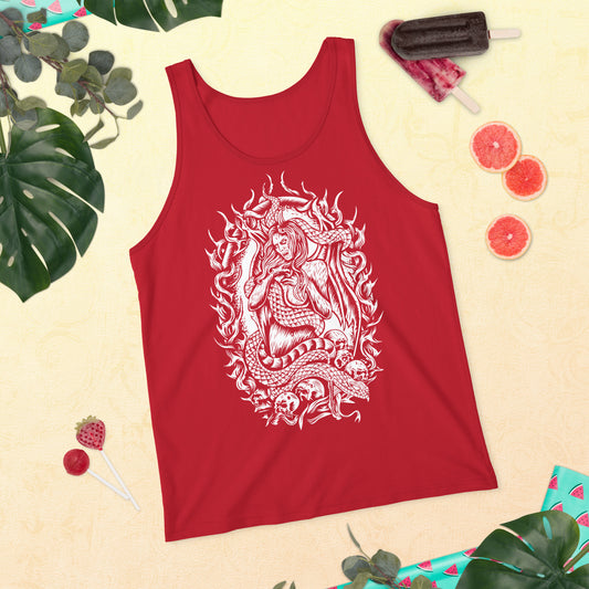 Medusa (B&W) - Unisex Tank Top