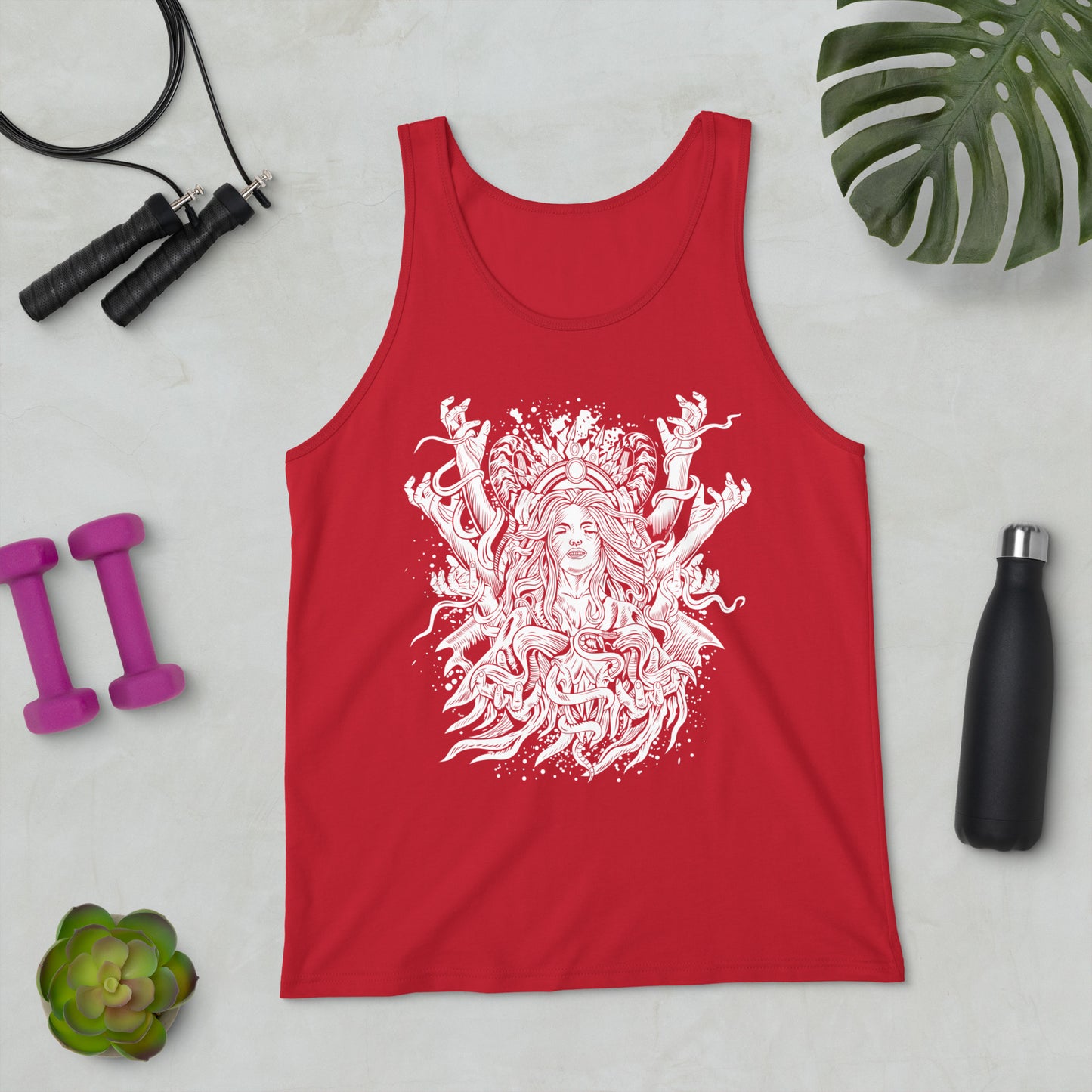 Dark Spirit B&W - Unisex Tank Top