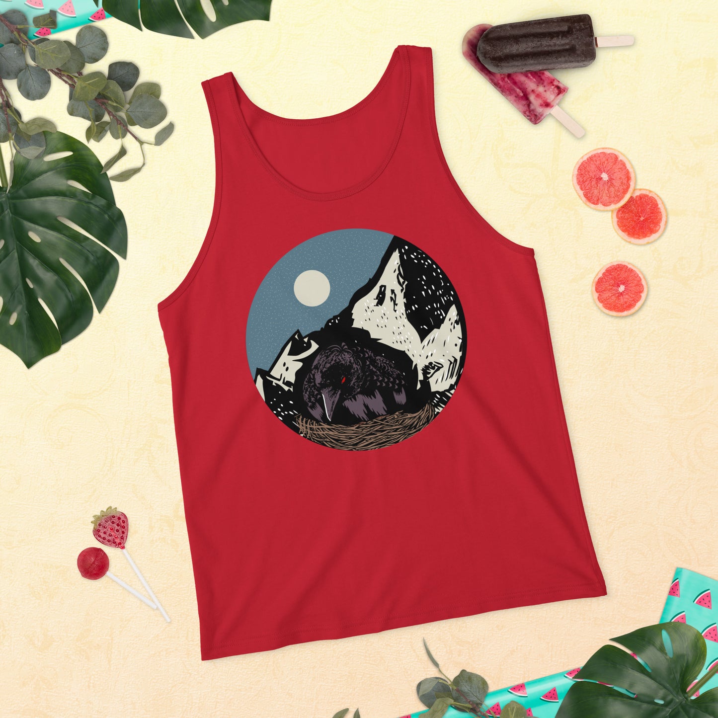Treevy Crow - Unisex Tank Top