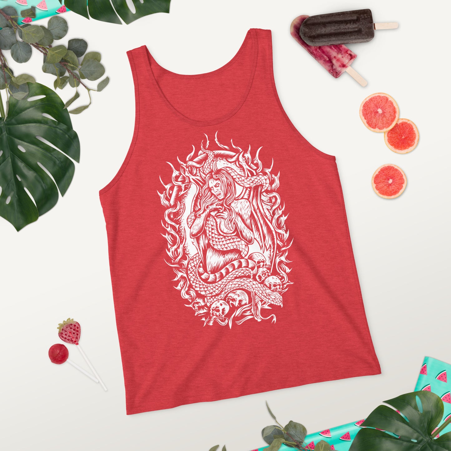 Medusa (B&W) - Unisex Tank Top
