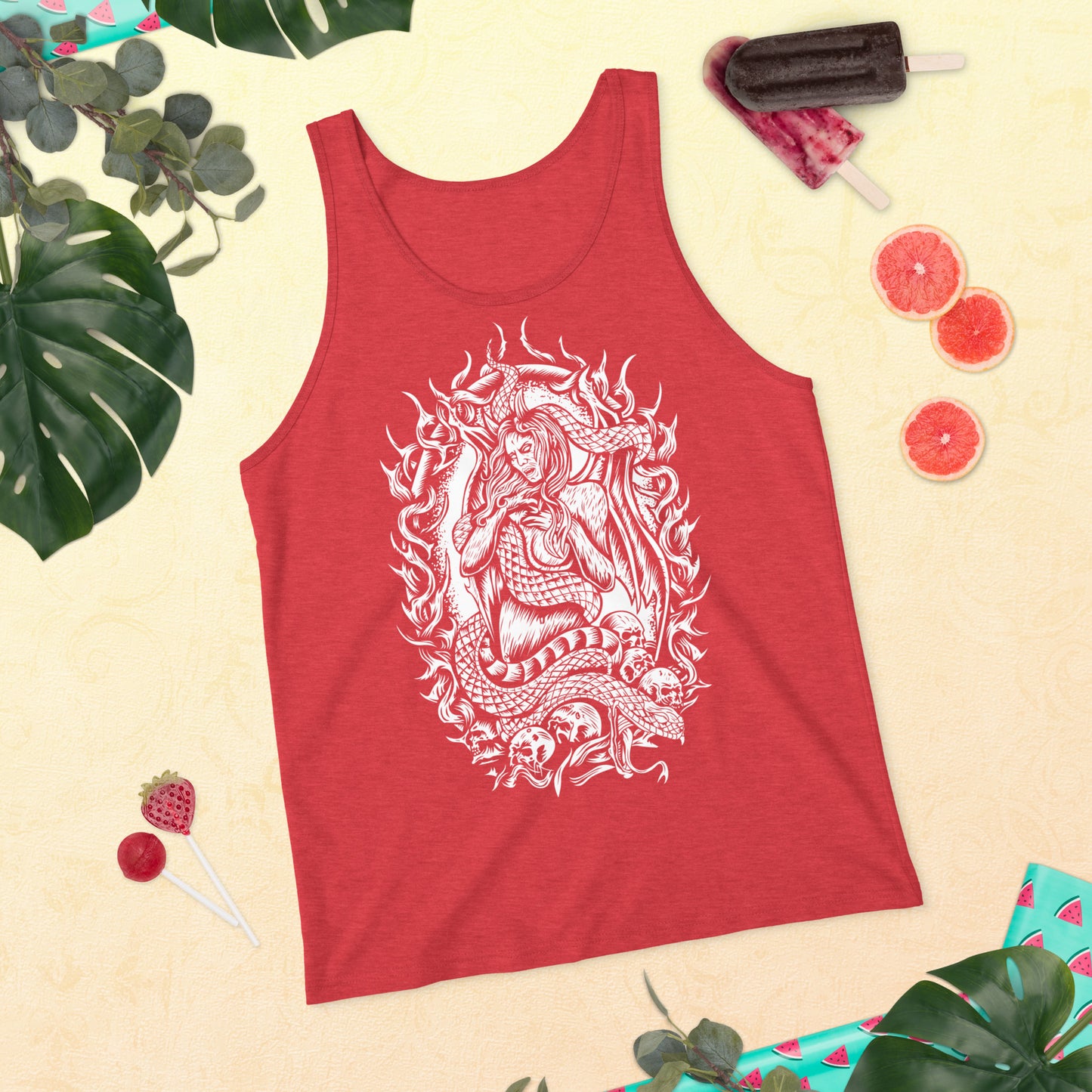 Medusa (B&W) - Unisex Tank Top
