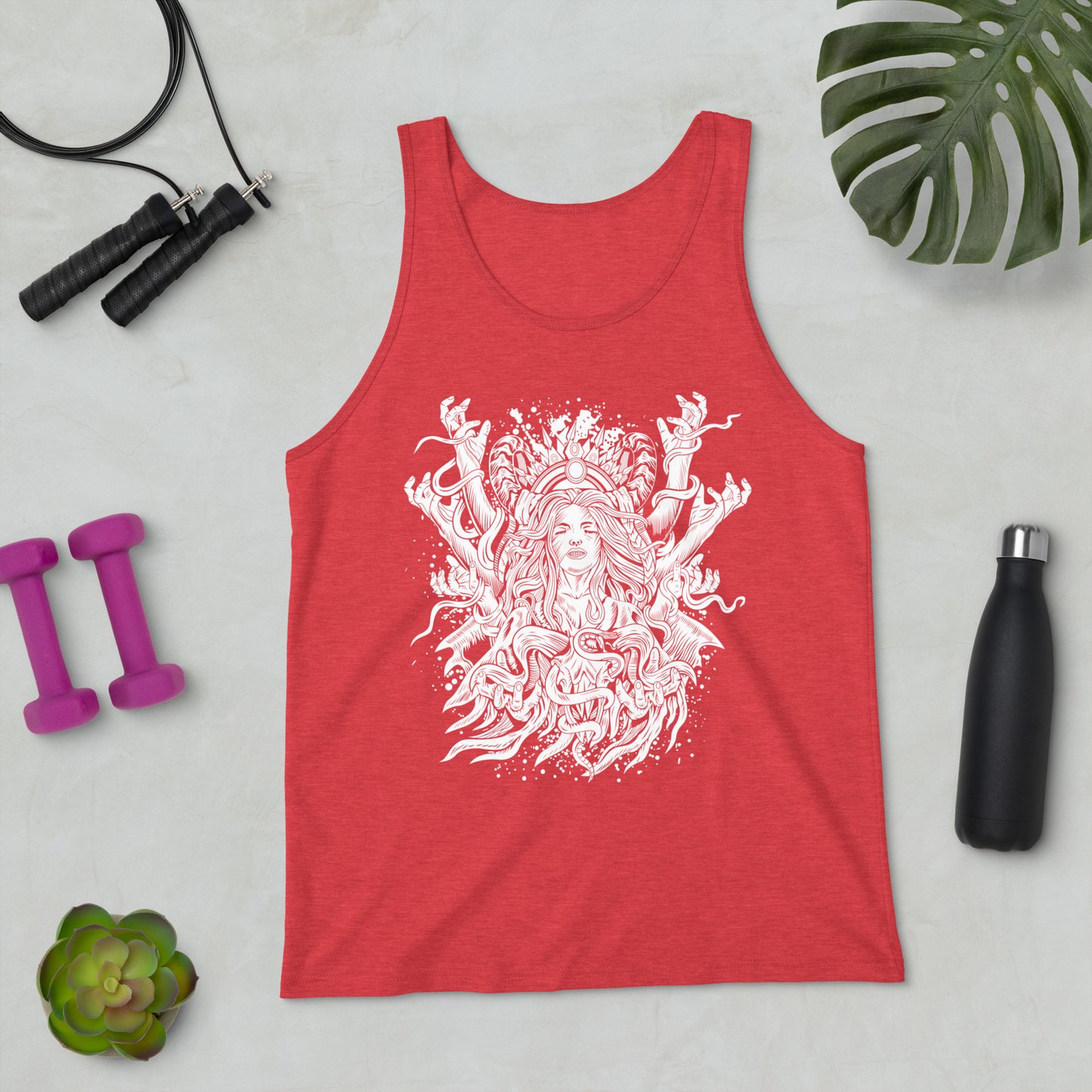 Dark Spirit B&W - Unisex Tank Top