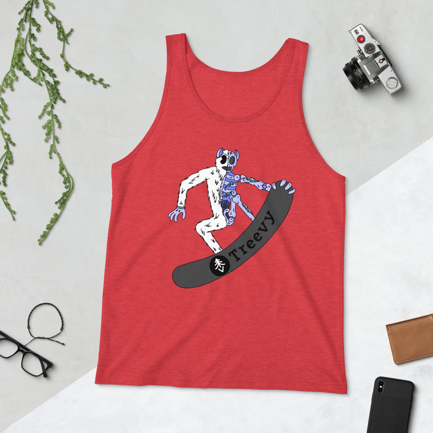 Snowboarding Yeti - Unisex Tank Top
