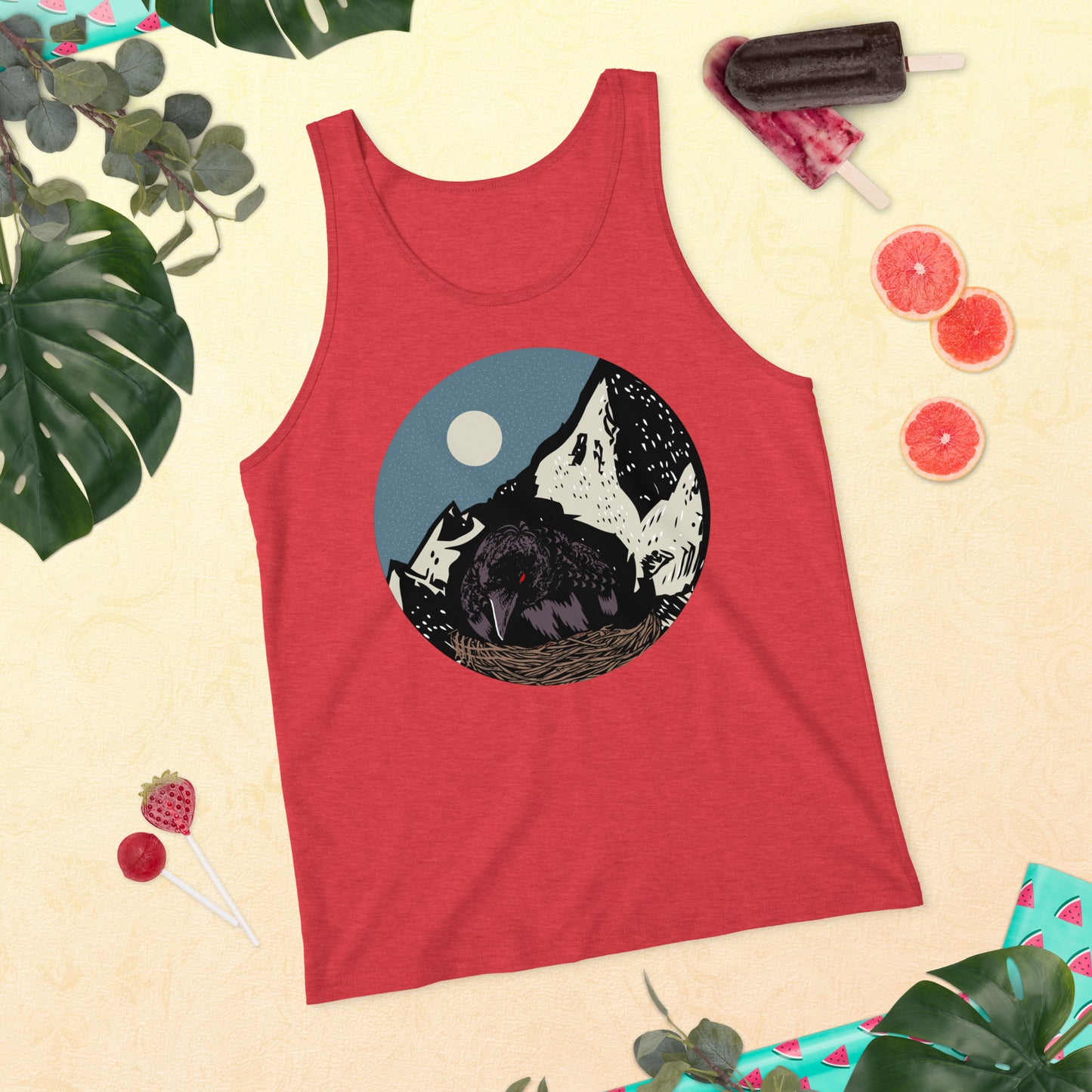 Treevy Crow - Unisex Tank Top