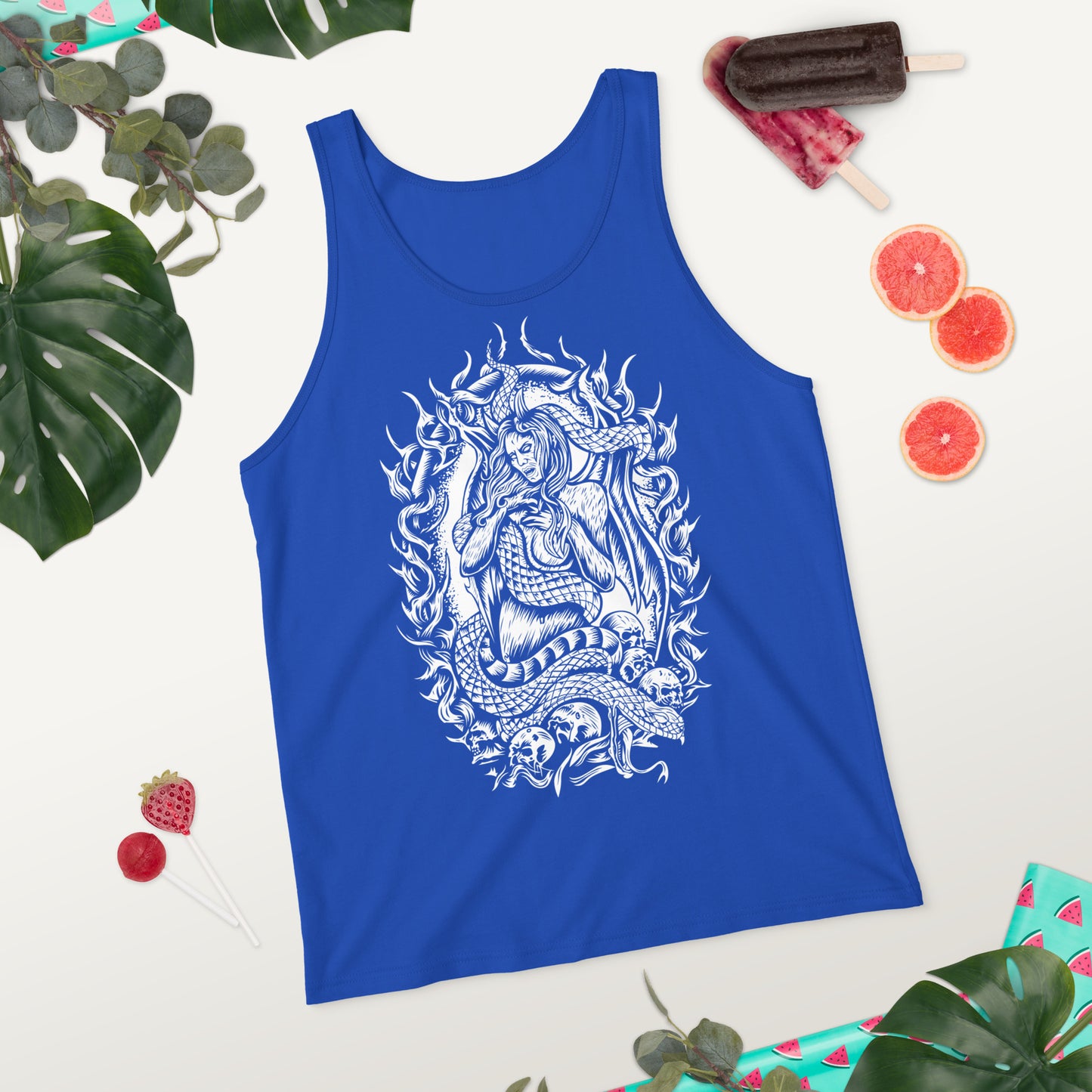 Medusa (B&W) - Unisex Tank Top