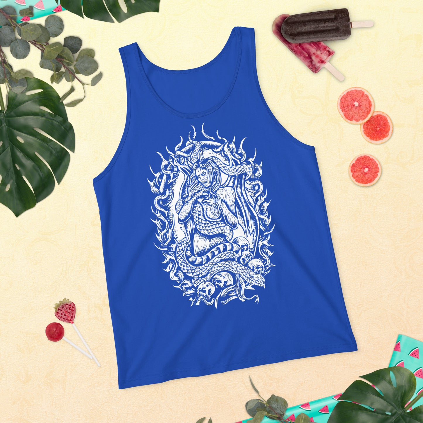 Medusa (B&W) - Unisex Tank Top