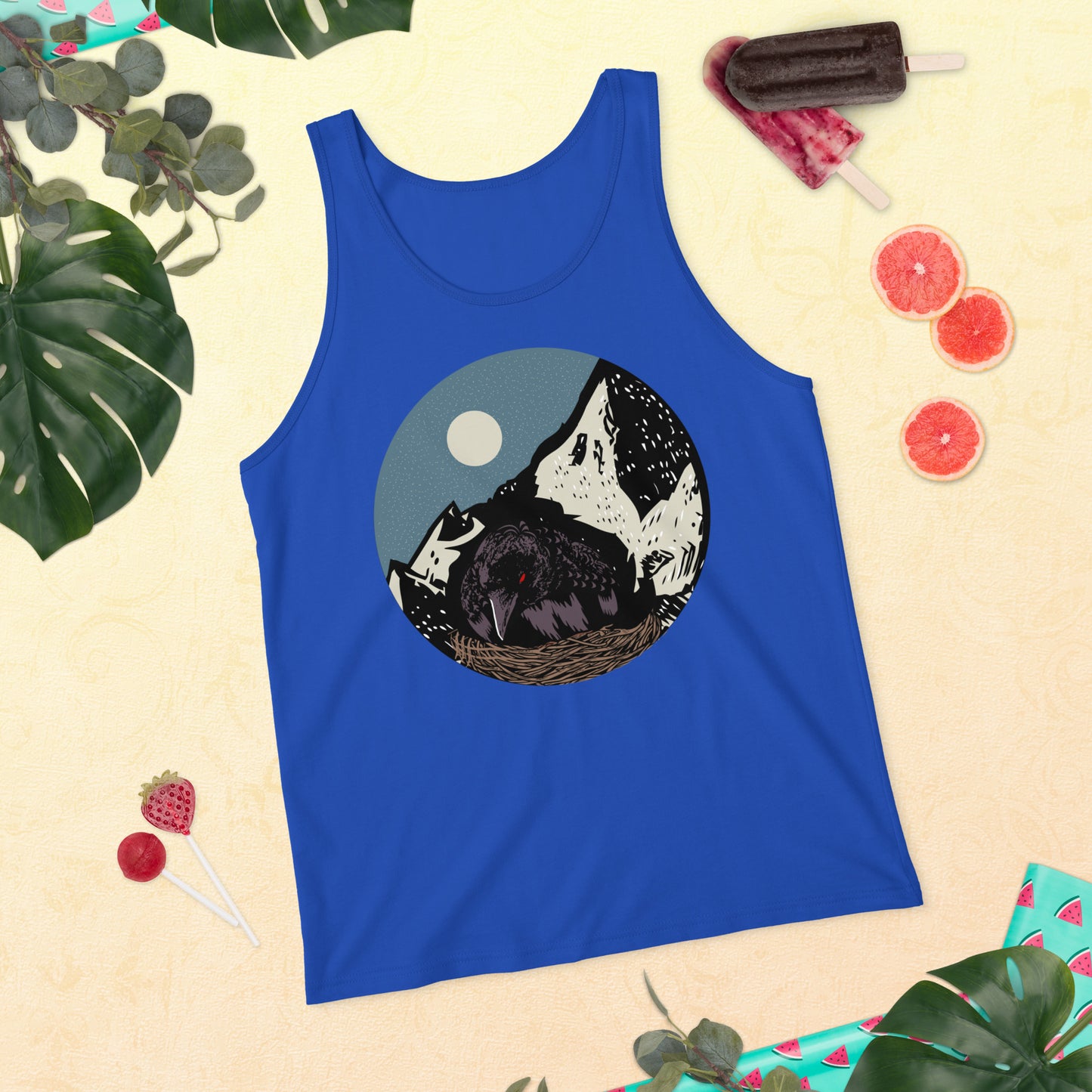 Treevy Crow - Unisex Tank Top