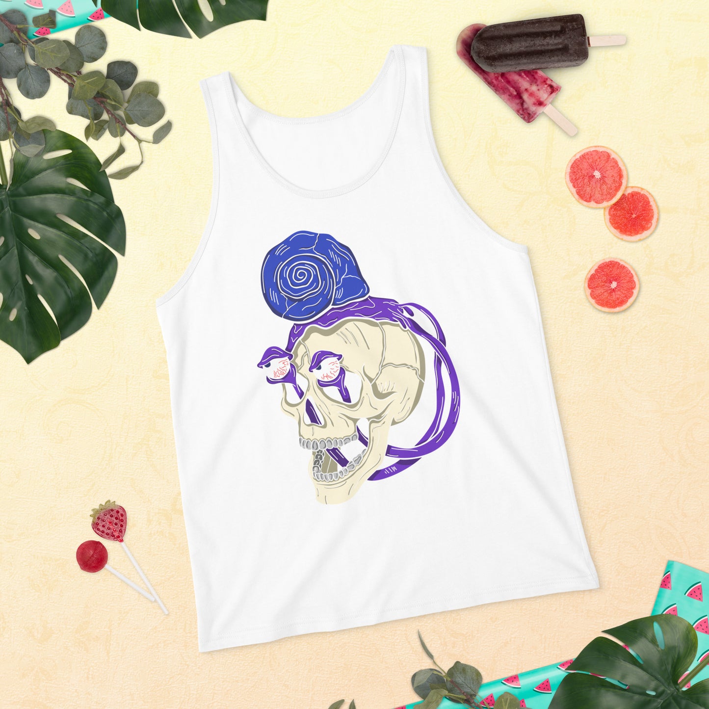 Snail Skull - Unisex Tank Top