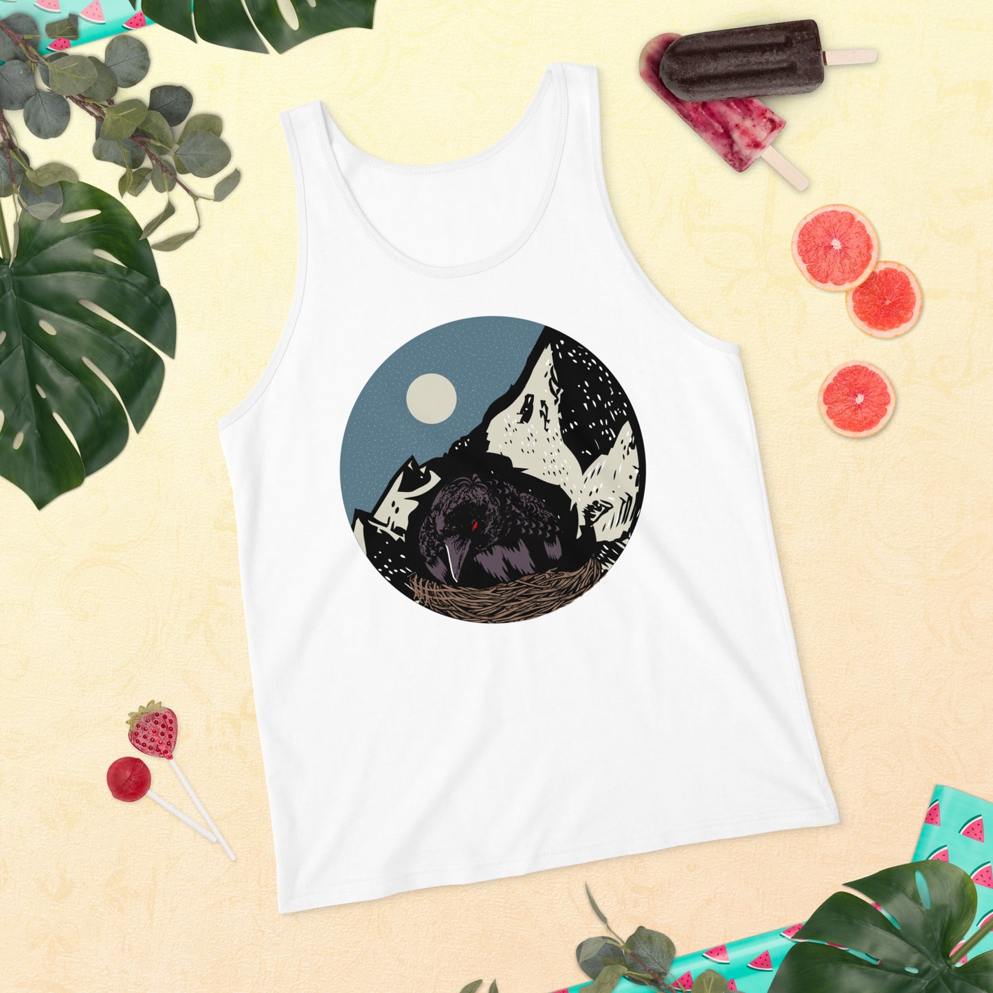 Treevy Crow - Unisex Tank Top