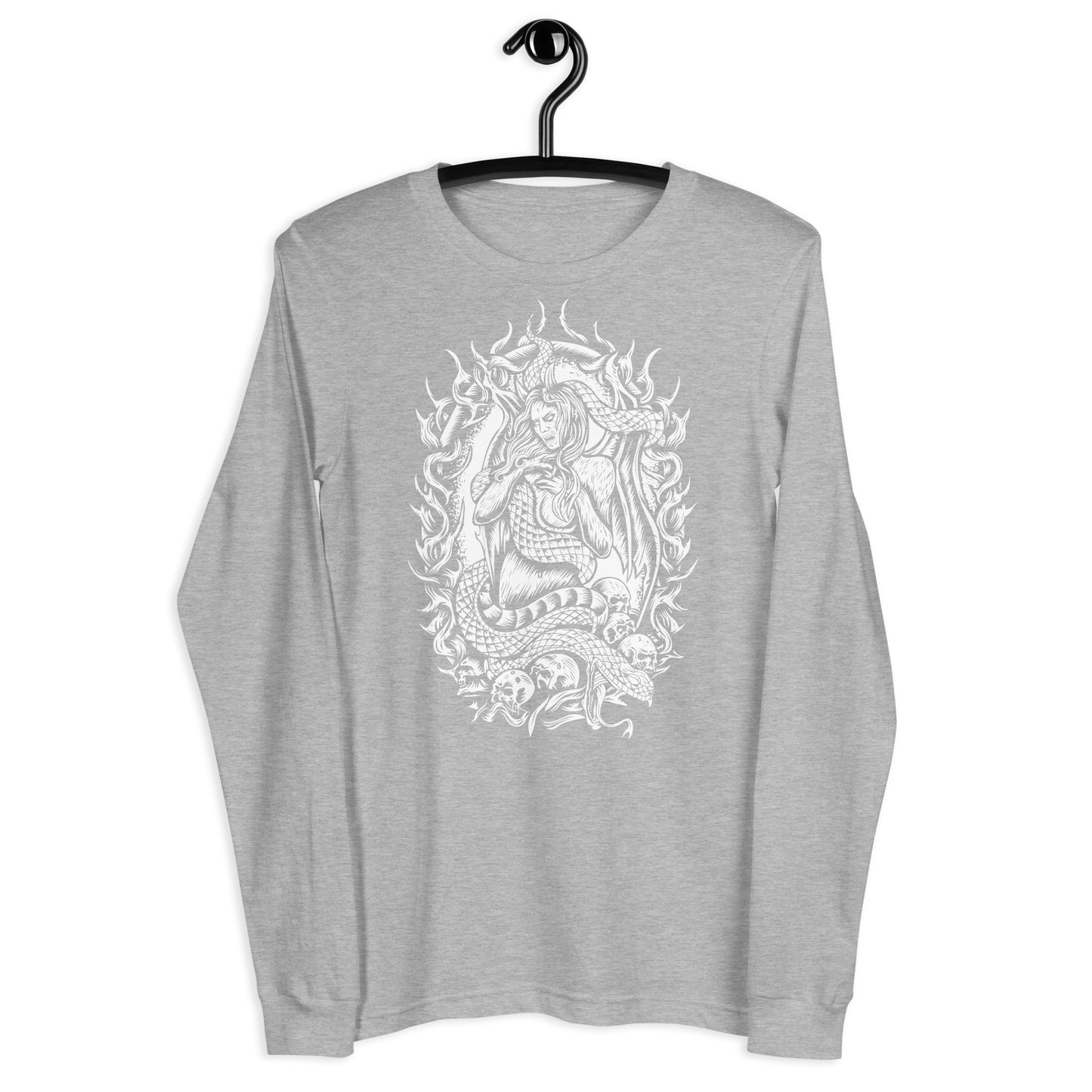 Medusa (B&W) - Unisex Long Sleeve Tee