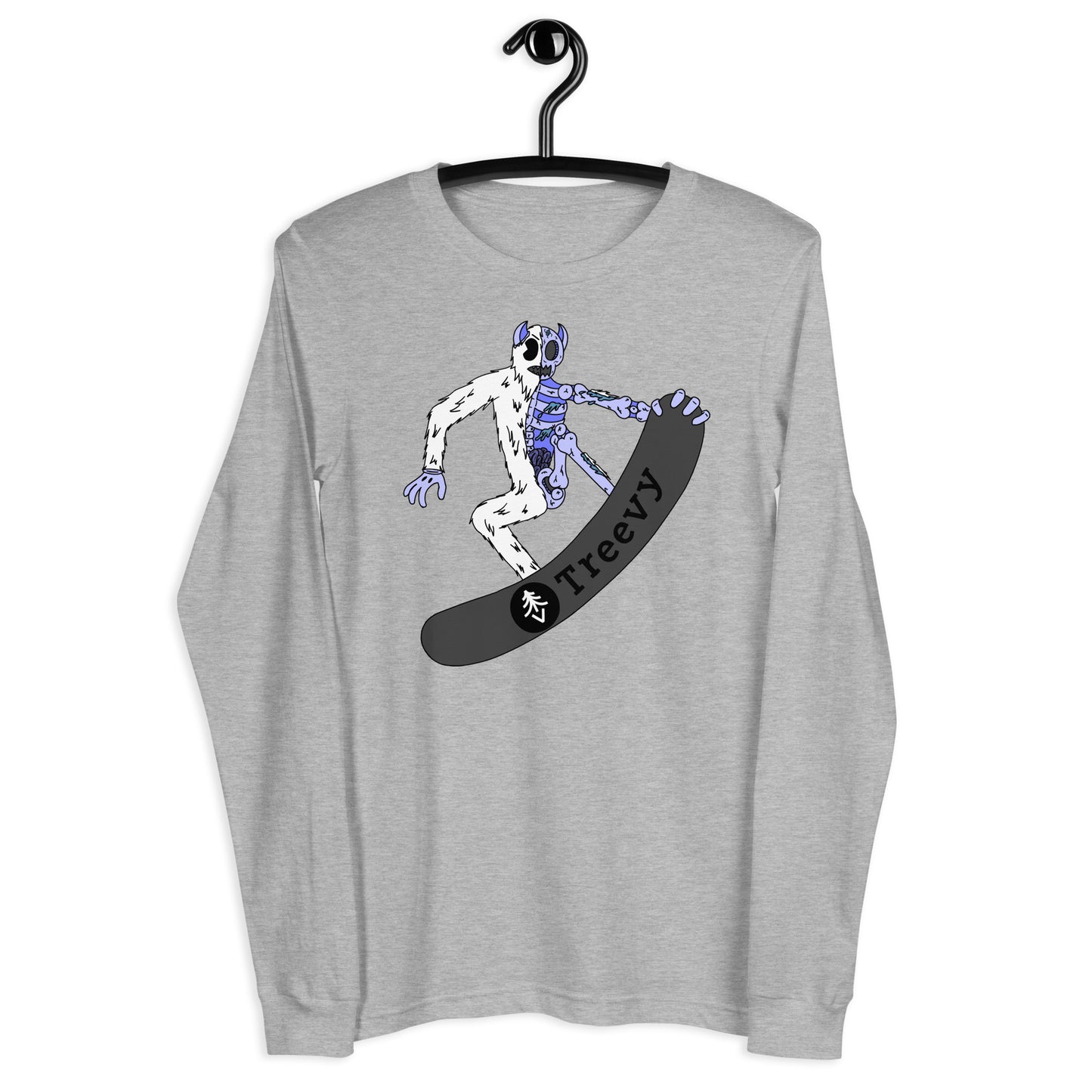 Snowboarding Yeti - Unisex Long Sleeve Tee