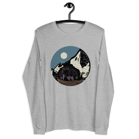 Treevy Crow - Unisex Long Sleeve Tee