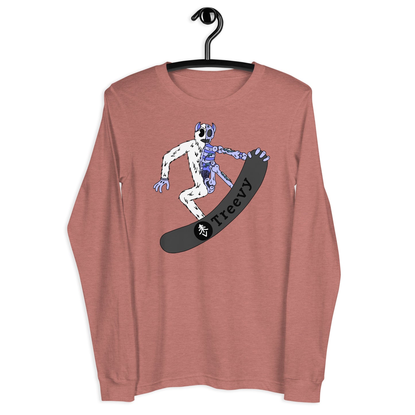 Snowboarding Yeti - Unisex Long Sleeve Tee