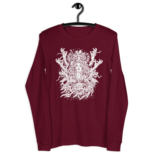 Dark Spirit B&W - Unisex Long Sleeve Tee