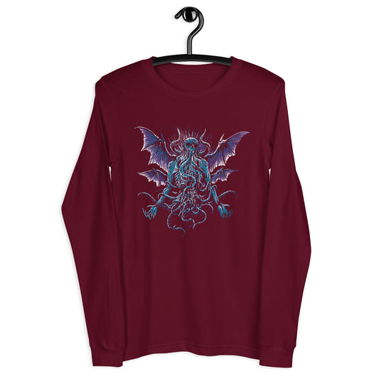 Manacing Cthulhu  - Unisex Long Sleeve Tee