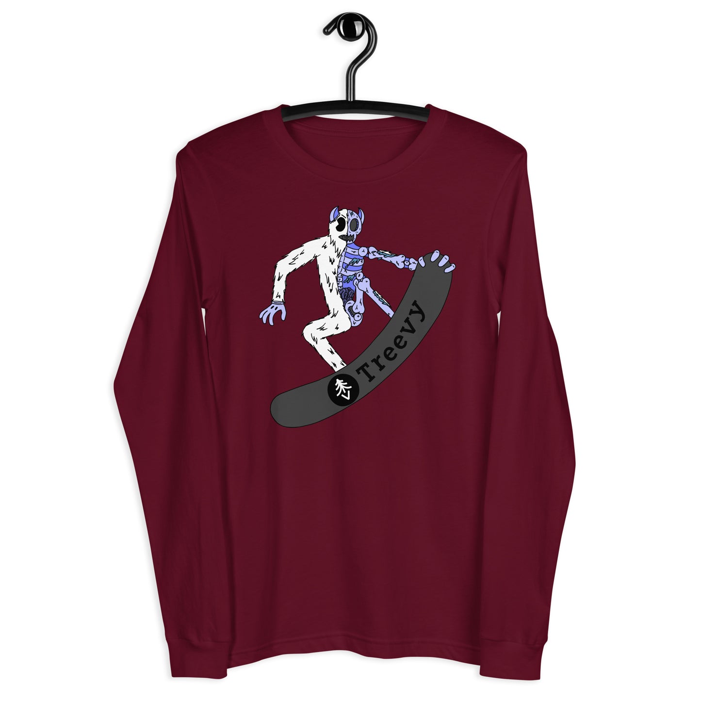 Snowboarding Yeti - Unisex Long Sleeve Tee