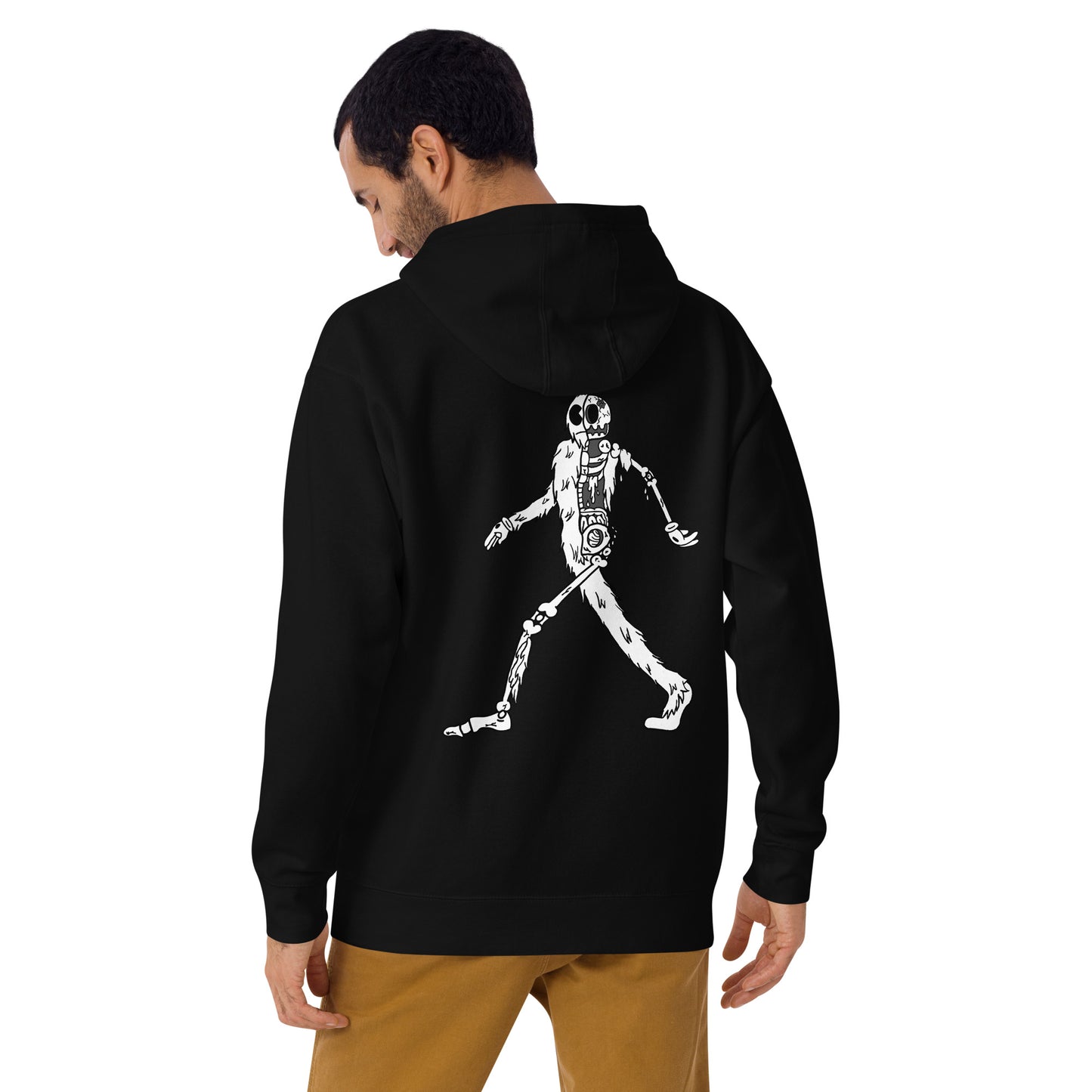 Walking Yeti B&W - Premium unisex Hoodie