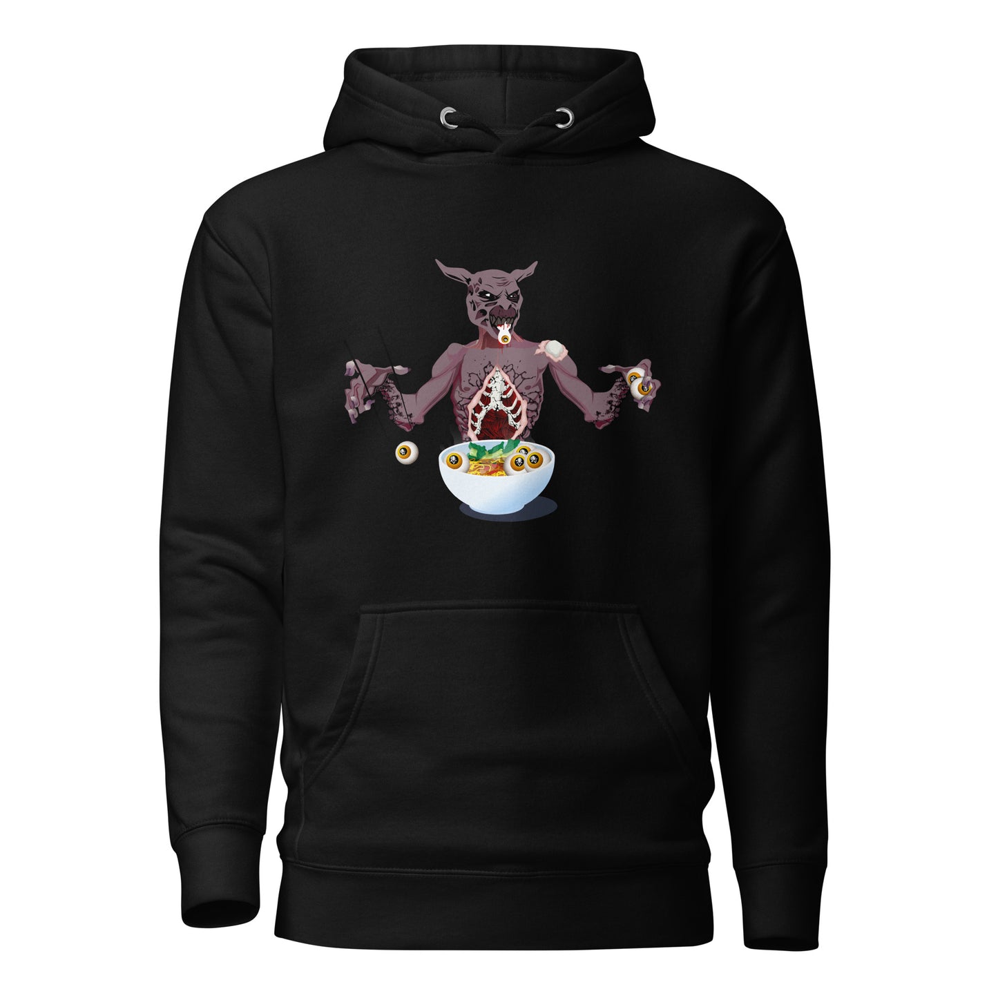 Eyeball Eating Monster - Premium Unisex Hoodie