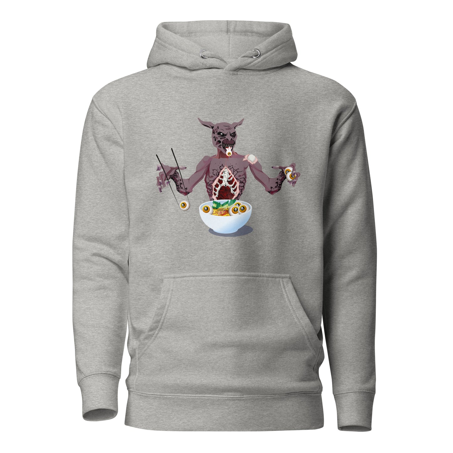 Eyeball Eating Monster - Premium Unisex Hoodie