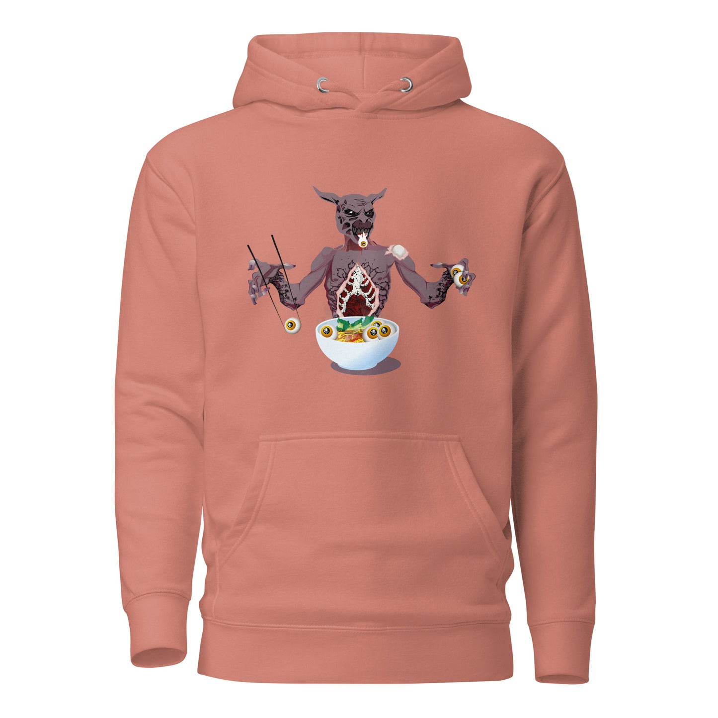 Eyeball Eating Monster - Premium Unisex Hoodie