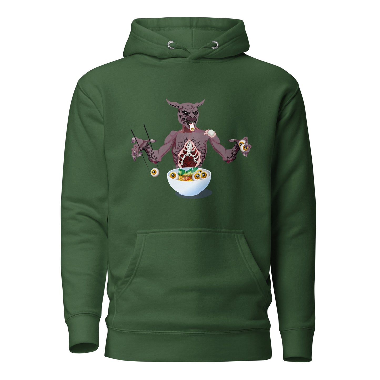 Eyeball Eating Monster - Premium Unisex Hoodie