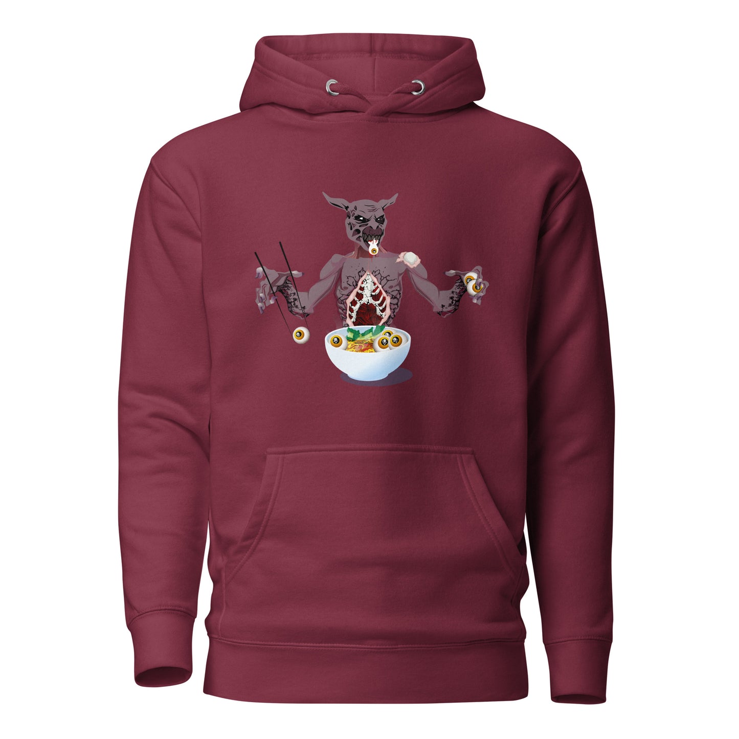 Eyeball Eating Monster - Premium Unisex Hoodie