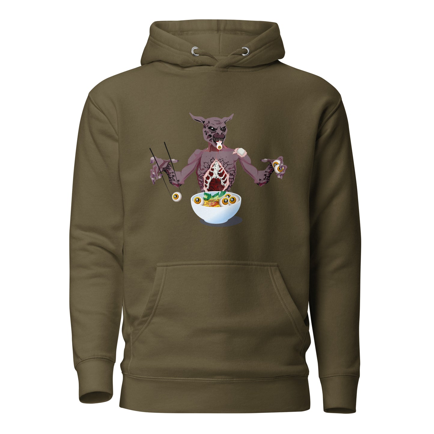 Eyeball Eating Monster - Premium Unisex Hoodie
