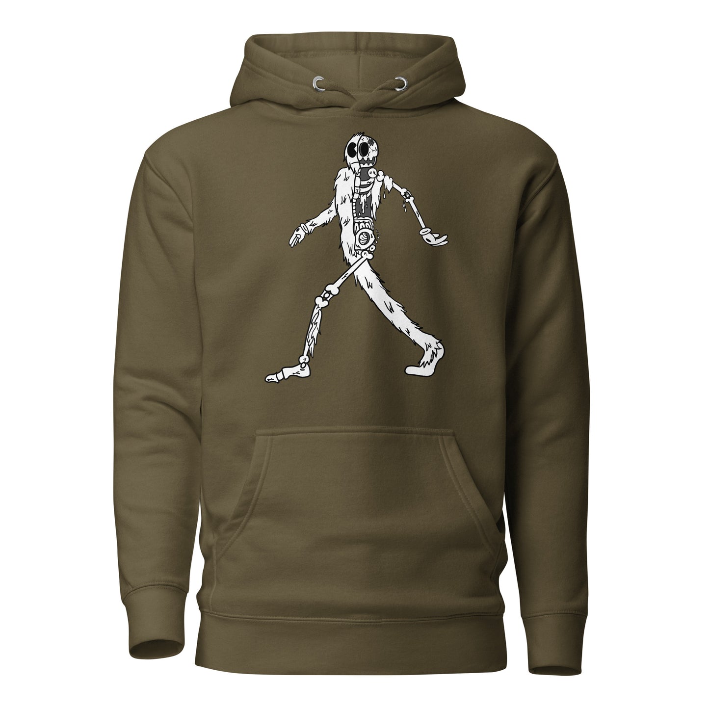 OG Walking Yeti B&W - Premium Unisex Hoodie