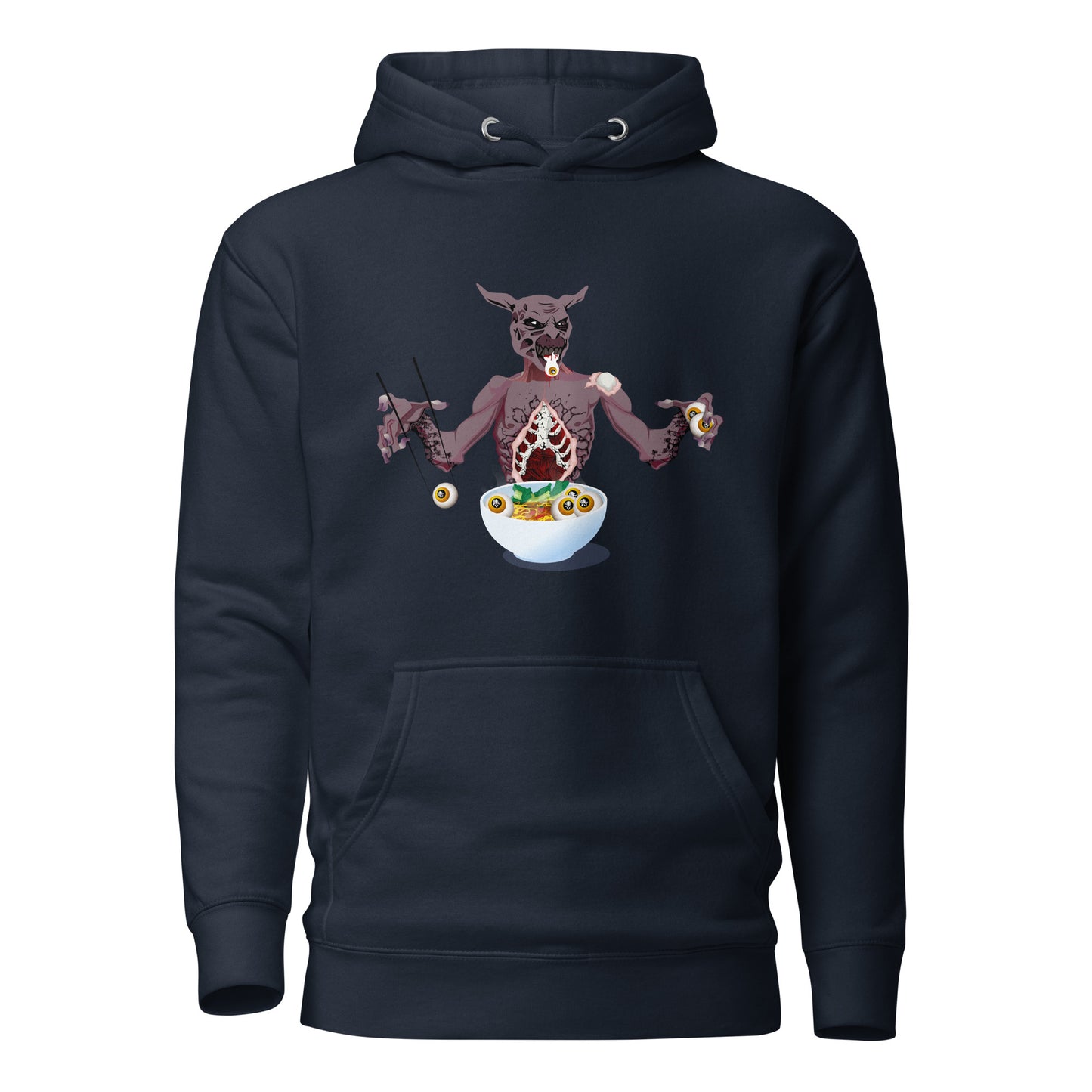 Eyeball Eating Monster - Premium Unisex Hoodie