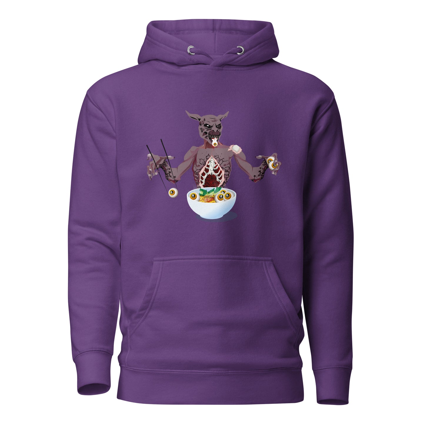 Eyeball Eating Monster - Premium Unisex Hoodie