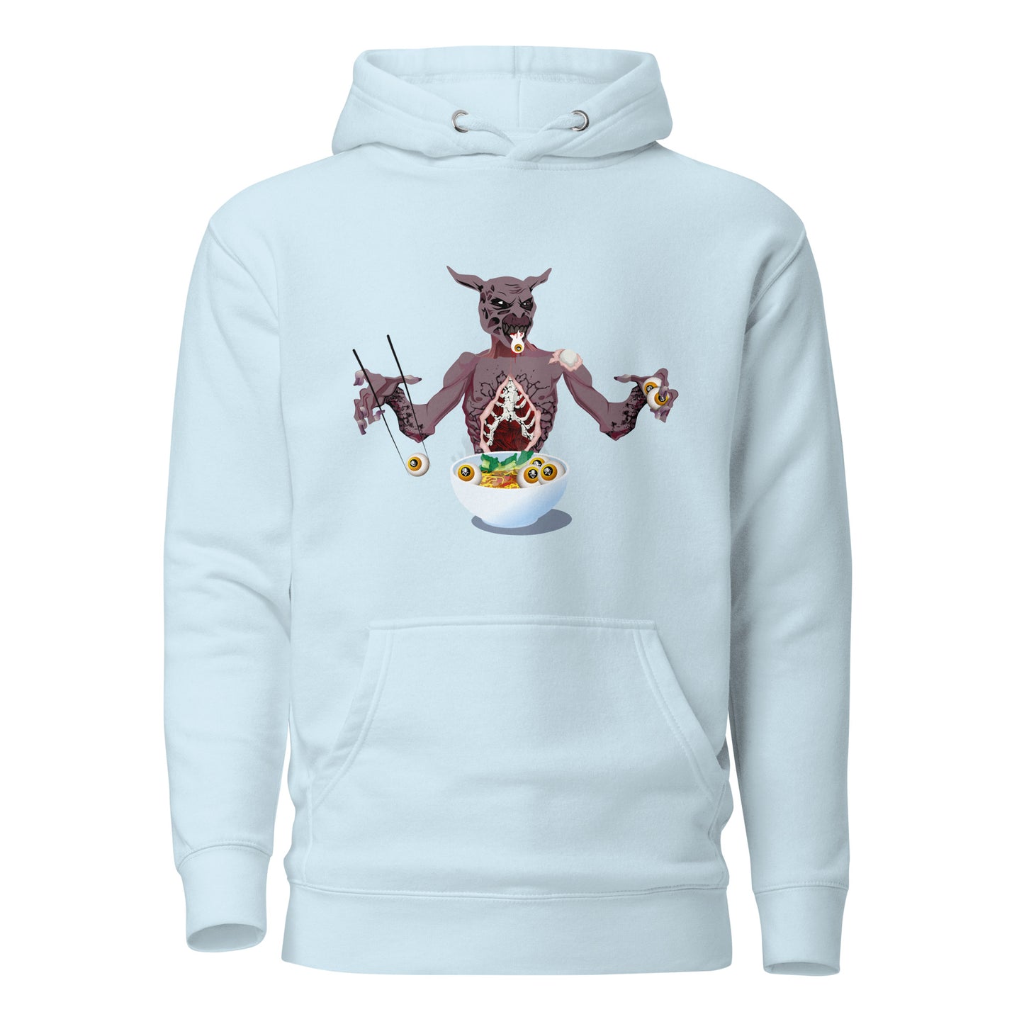 Eyeball Eating Monster - Premium Unisex Hoodie
