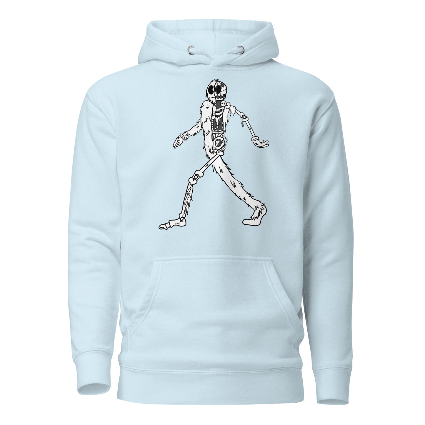 OG Walking Yeti B&W - Premium Unisex Hoodie