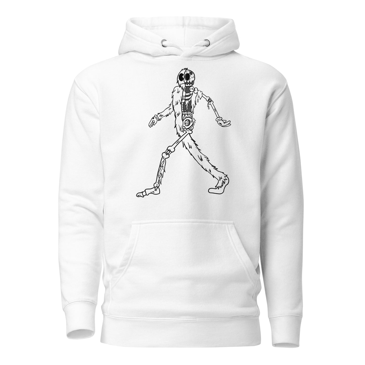 OG Walking Yeti B&W - Premium Unisex Hoodie