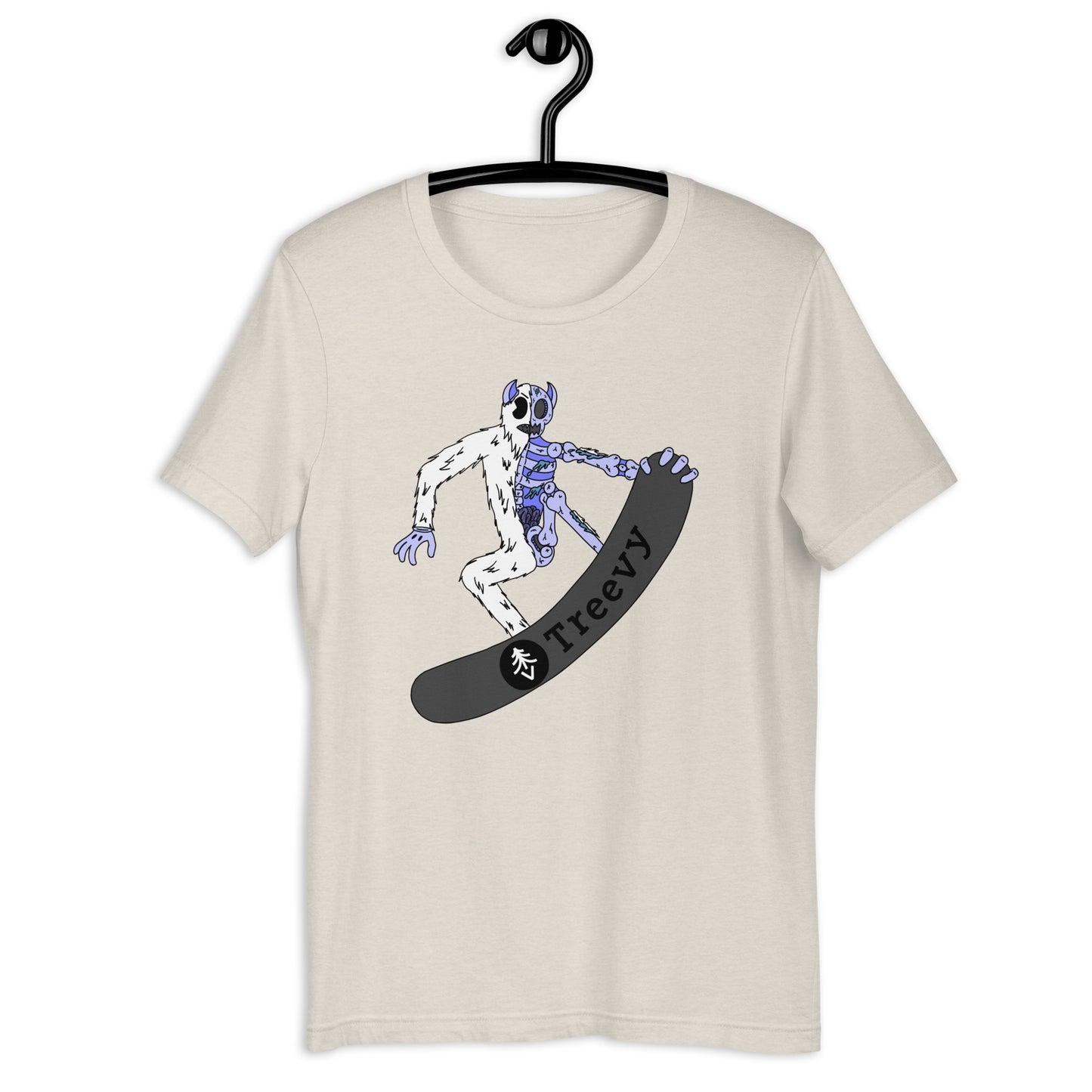 Snowboarding Yeti - Unisex t-shirt