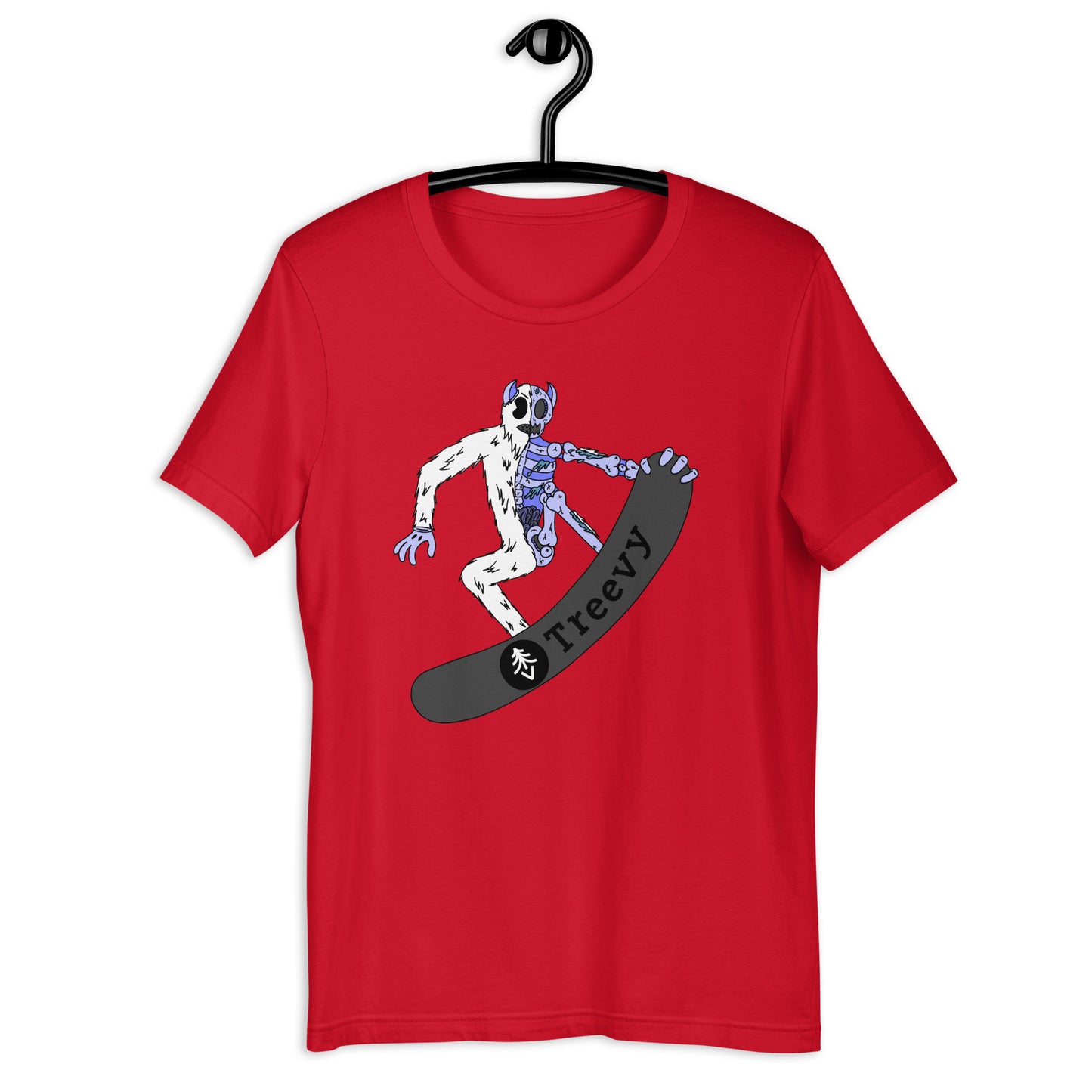 Snowboarding Yeti - Unisex t-shirt