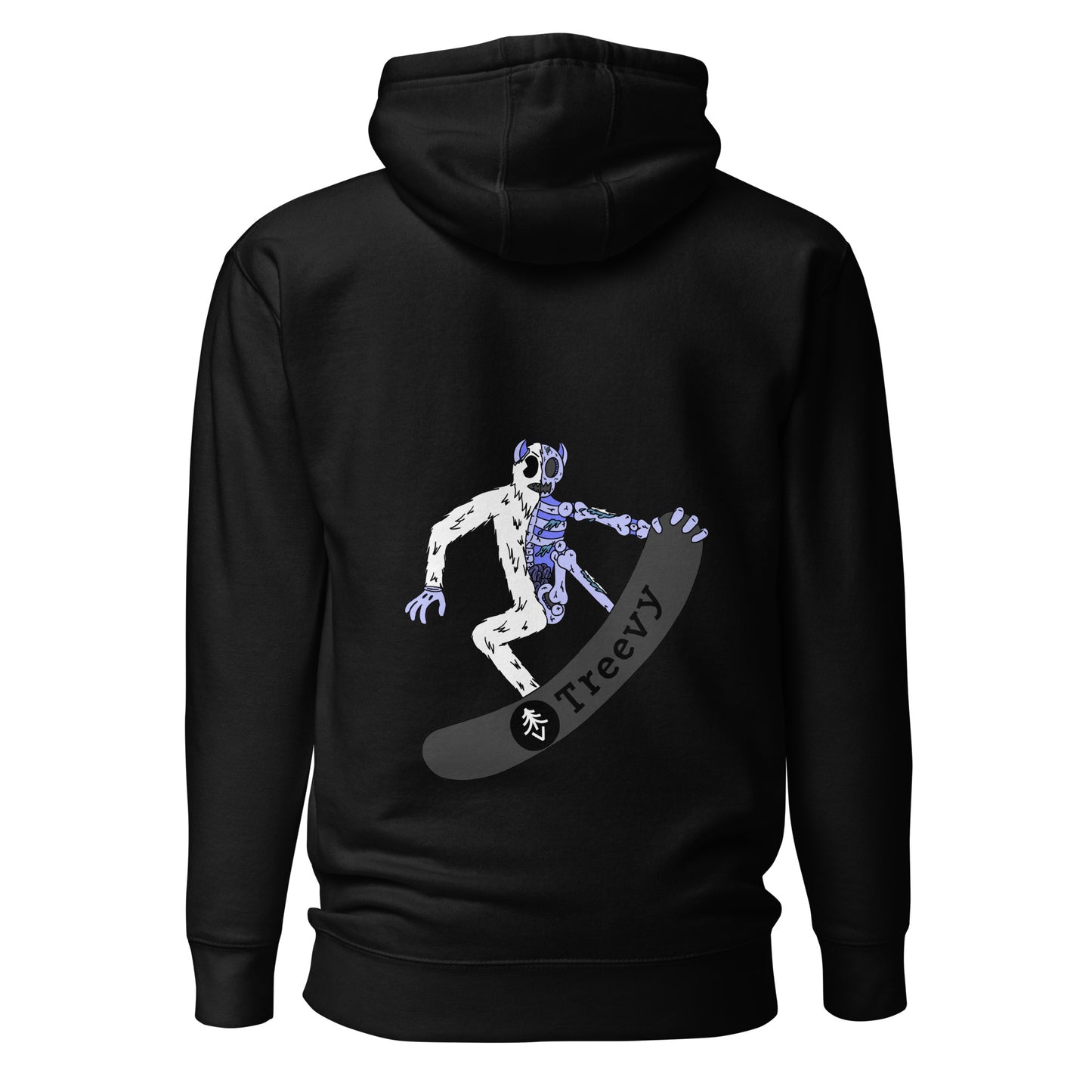 Snowboarding Yeti - Premium Unisex Pullover Hoodie
