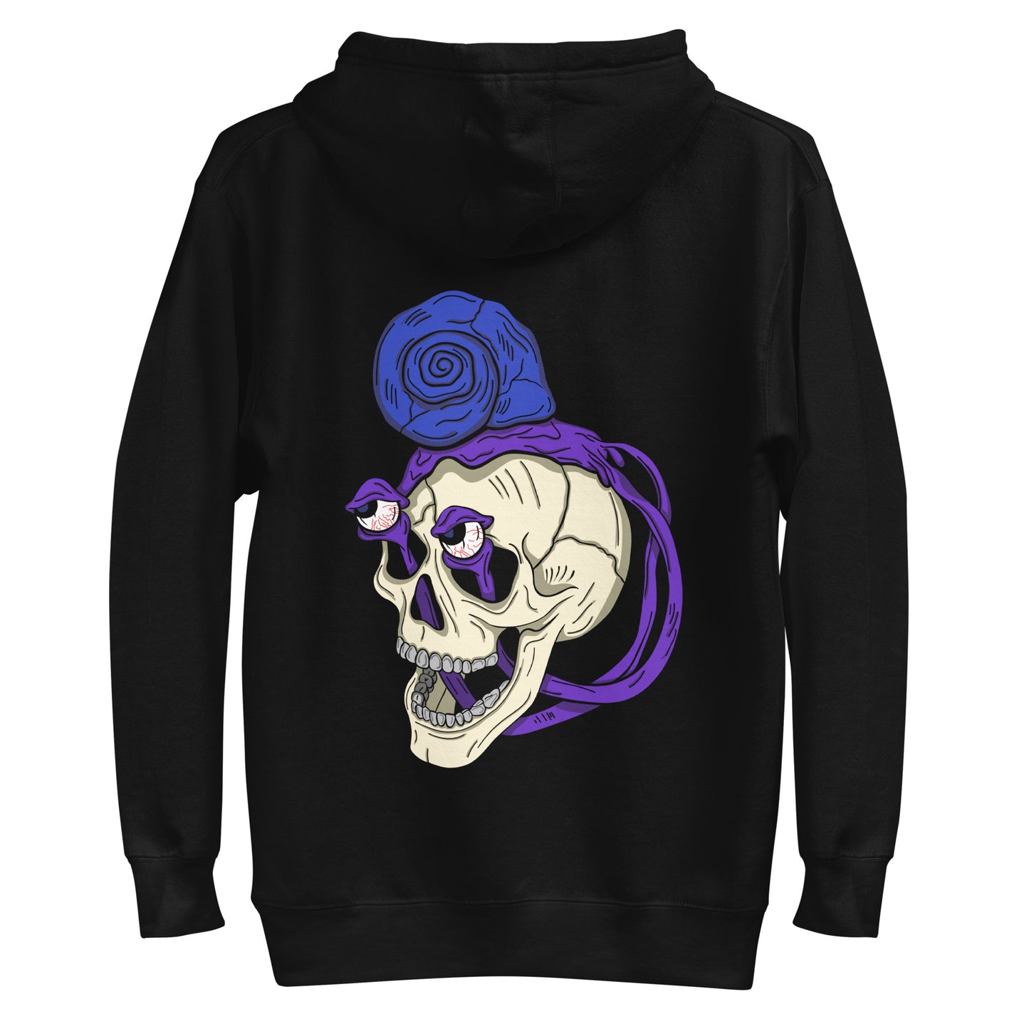Treevy Snail Skull design - Premium Unisex Pullover Hoodie