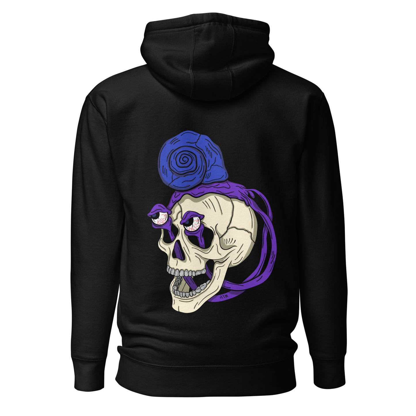 Treevy Snail Skull design - Premium Unisex Pullover Hoodie